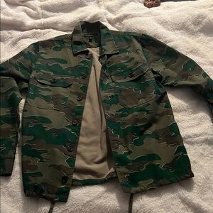 Banana Republic Camouflage Button-Up Jacket
